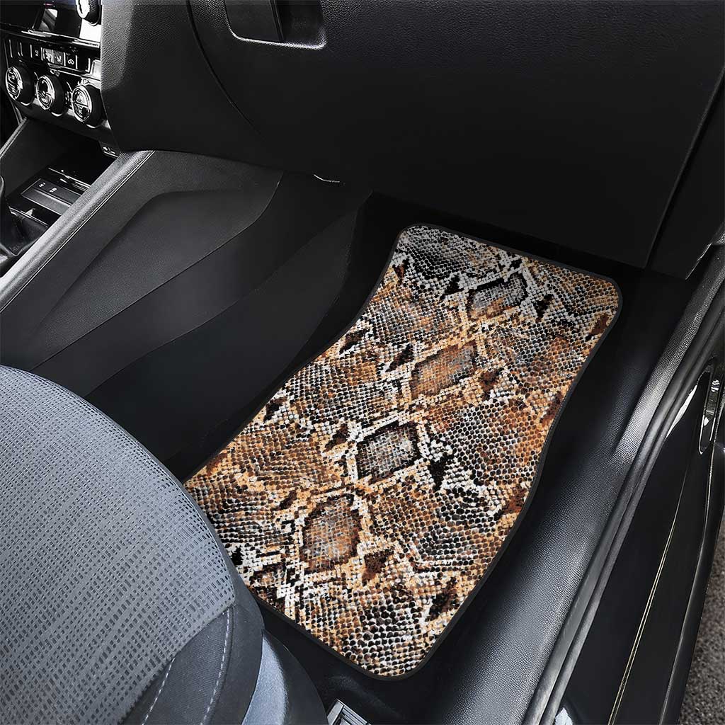 African Wild Animal Skins Car Mats Vintage Snake Skin Pattern - African Pride