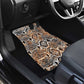 African Wild Animal Skins Car Mats Vintage Snake Skin Pattern - African Pride