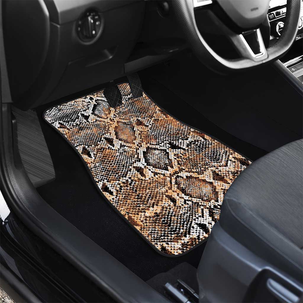 African Wild Animal Skins Car Mats Vintage Snake Skin Pattern - African Pride