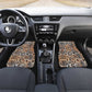 African Wild Animal Skins Car Mats Vintage Snake Skin Pattern - African Pride