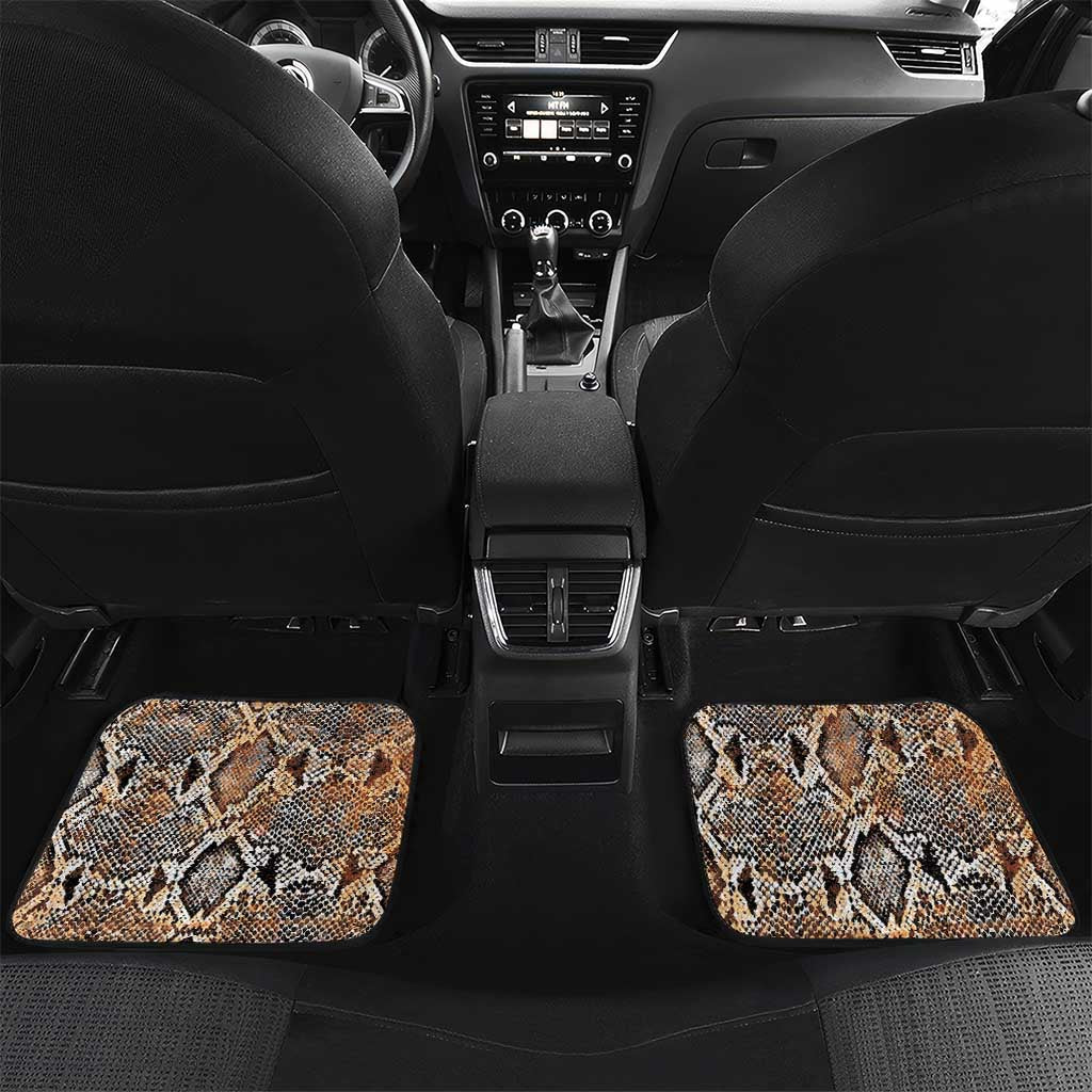 African Wild Animal Skins Car Mats Vintage Snake Skin Pattern - African Pride
