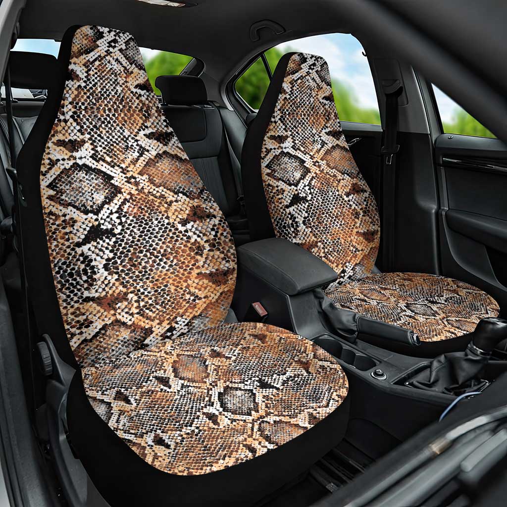 African Wild Animal Skins Car Seat Cover Vintage Snake Skin Pattern - African Pride