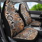 African Wild Animal Skins Car Seat Cover Vintage Snake Skin Pattern - African Pride