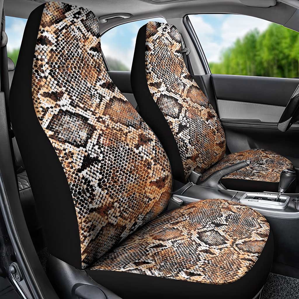 African Wild Animal Skins Car Seat Cover Vintage Snake Skin Pattern - African Pride