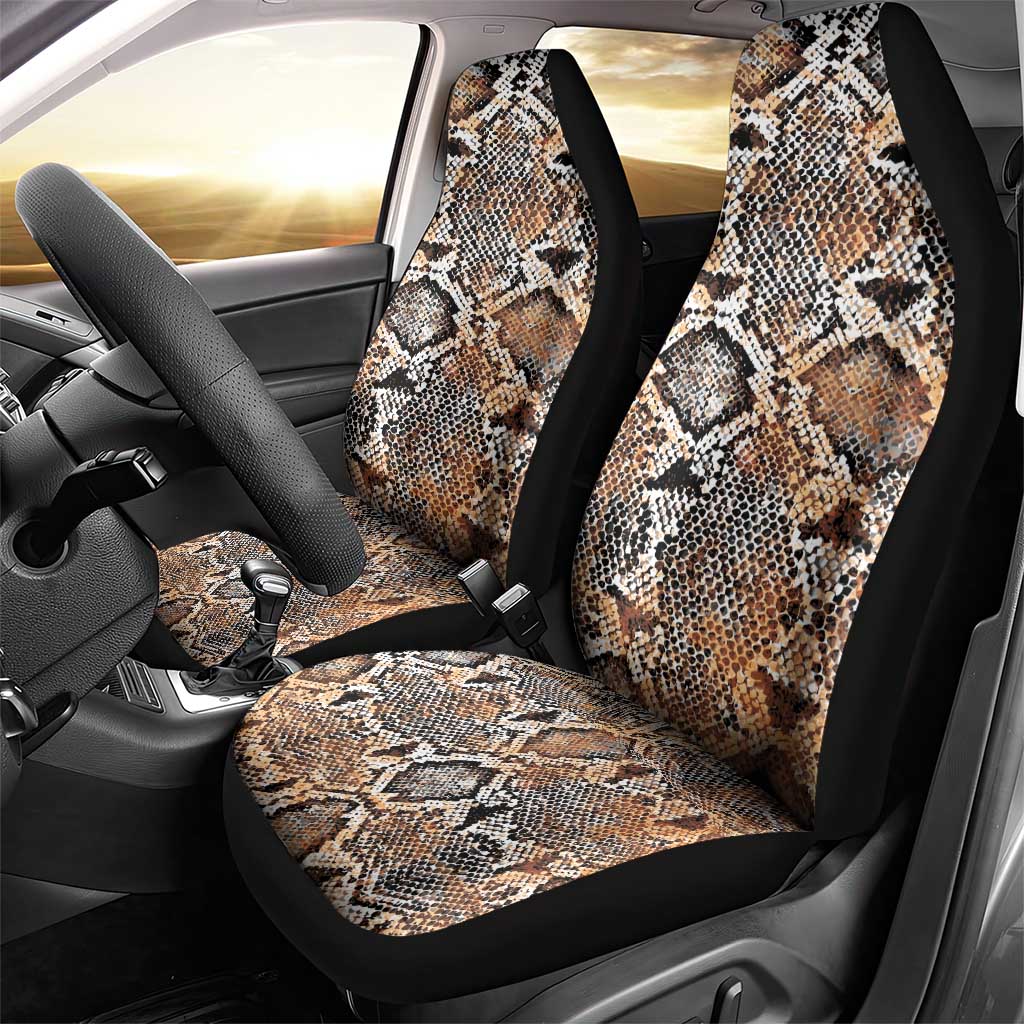African Wild Animal Skins Car Seat Cover Vintage Snake Skin Pattern - African Pride