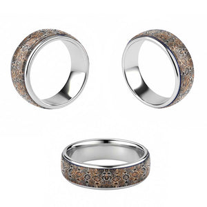 African Wild Animal Skins Classic Ring Vintage Snake Skin Pattern - African Pride