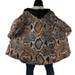 African Wild Animal Skins Cloak Vintage Snake Skin Pattern
