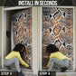 African Wild Animal Skins Door Cover Vintage Snake Skin Pattern