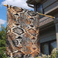 African Wild Animal Skins Garden Flag Vintage Snake Skin Pattern - African Pride