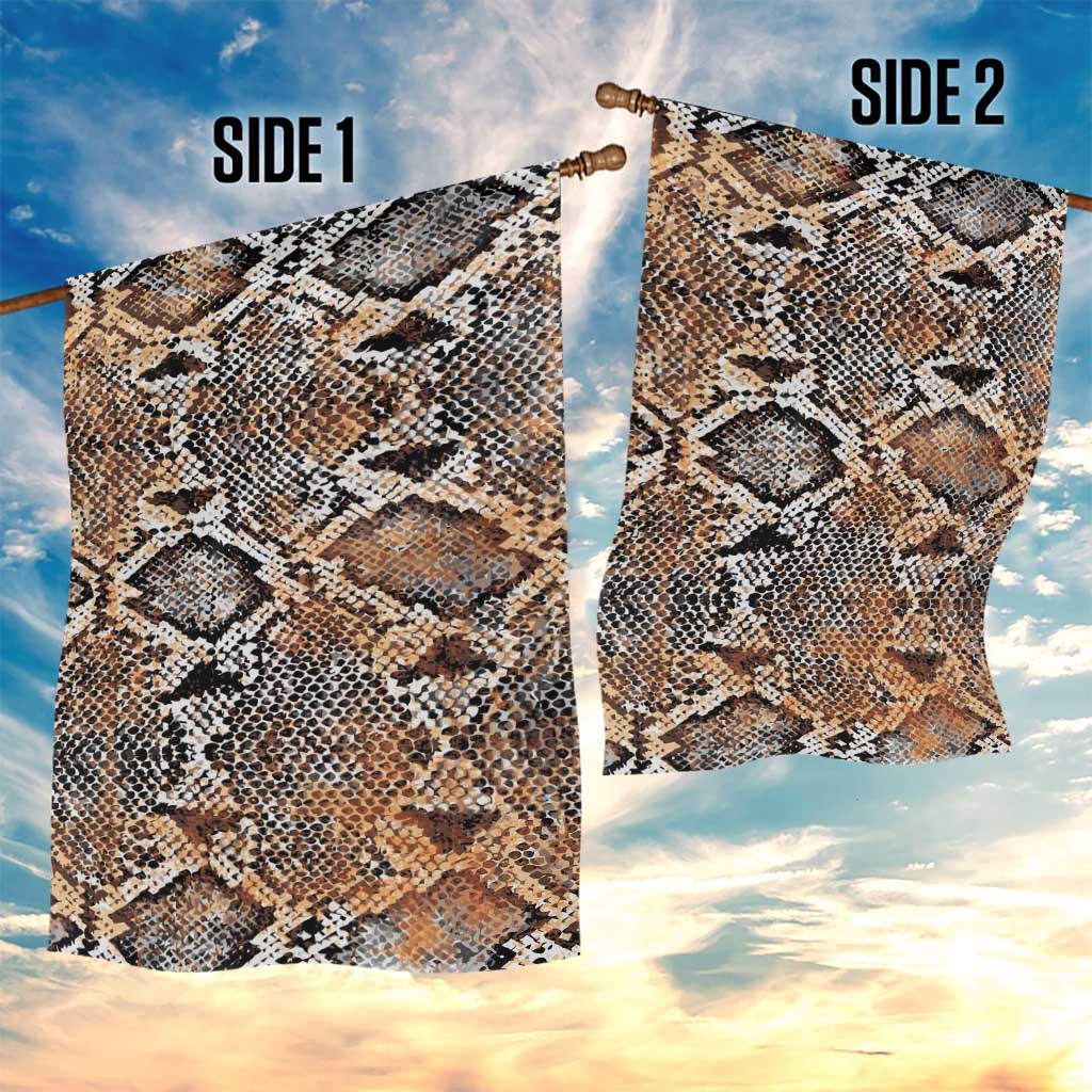 African Wild Animal Skins Garden Flag Vintage Snake Skin Pattern - African Pride