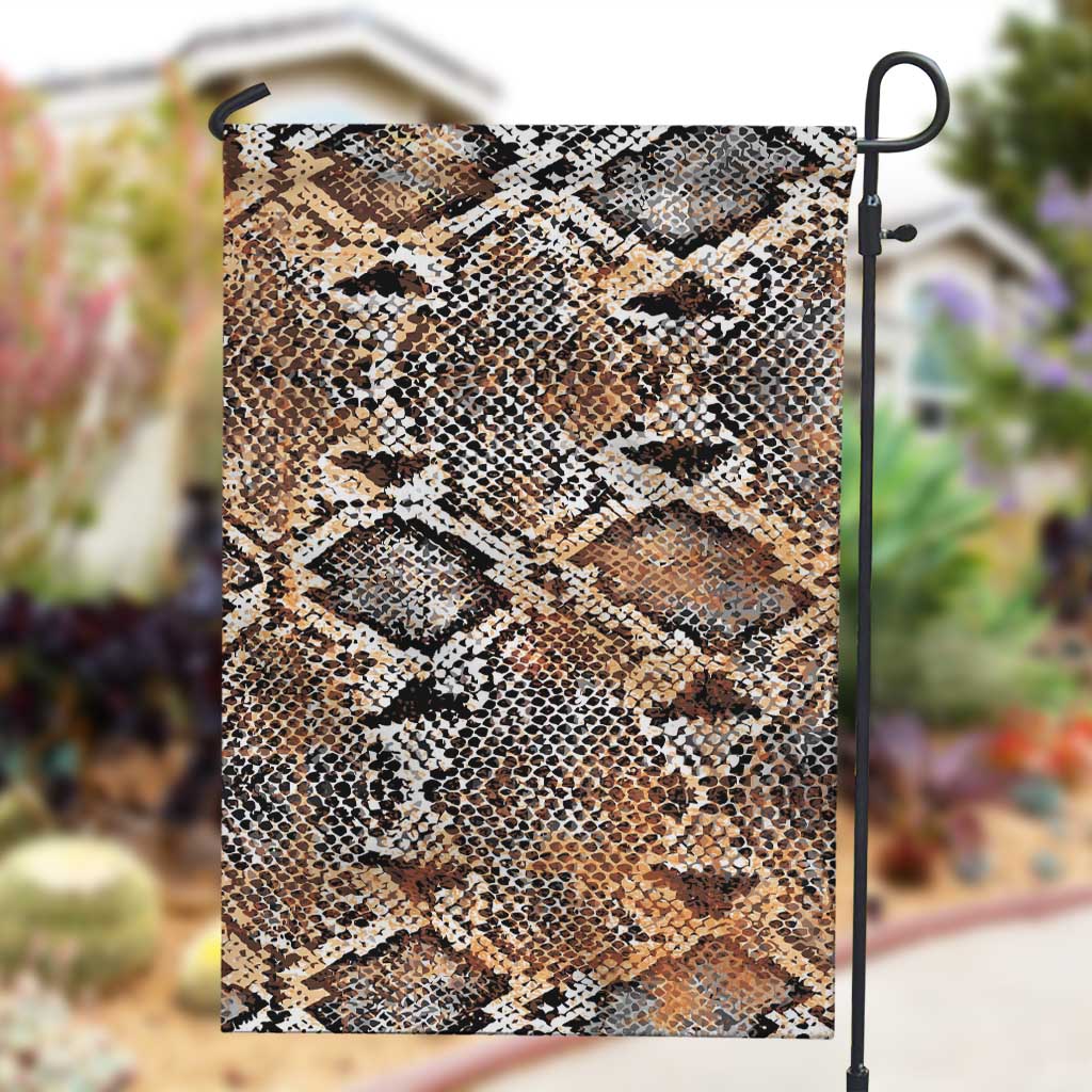 African Wild Animal Skins Garden Flag Vintage Snake Skin Pattern - African Pride