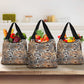 African Wild Animal Skins Grocery Bag Vintage Snake Skin Pattern - African Pride