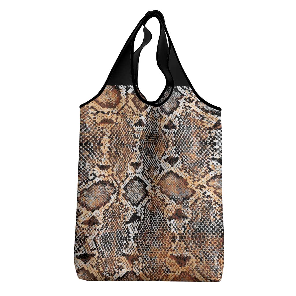 African Wild Animal Skins Grocery Bag Vintage Snake Skin Pattern - African Pride
