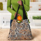 African Wild Animal Skins Grocery Bag Vintage Snake Skin Pattern - African Pride
