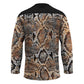 African Wild Animal Skins Hockey Jersey Vintage Snake Skin Pattern