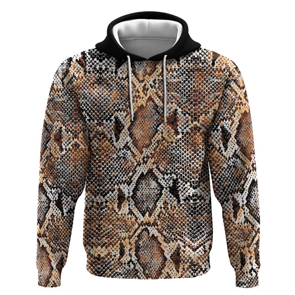 African Wild Animal Skins Hoodie Vintage Snake Skin Pattern - African Pride
