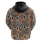 African Wild Animal Skins Hoodie Vintage Snake Skin Pattern - African Pride
