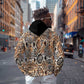 African Wild Animal Skins Hoodie Vintage Snake Skin Pattern - African Pride