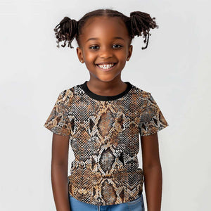 African Wild Animal Skins Kid T shirt Vintage Snake Skin Pattern - African Pride