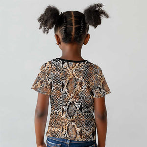 African Wild Animal Skins Kid T shirt Vintage Snake Skin Pattern - African Pride