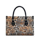 African Wild Animal Skins Leather Bag Vintage Snake Skin Pattern
