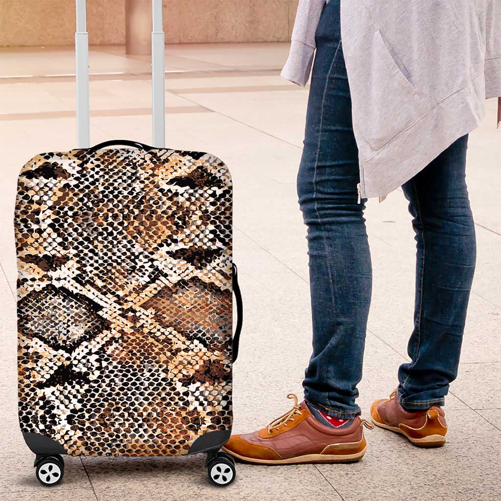 African Wild Animal Skins Luggage Cover Vintage Snake Skin Pattern - African Pride