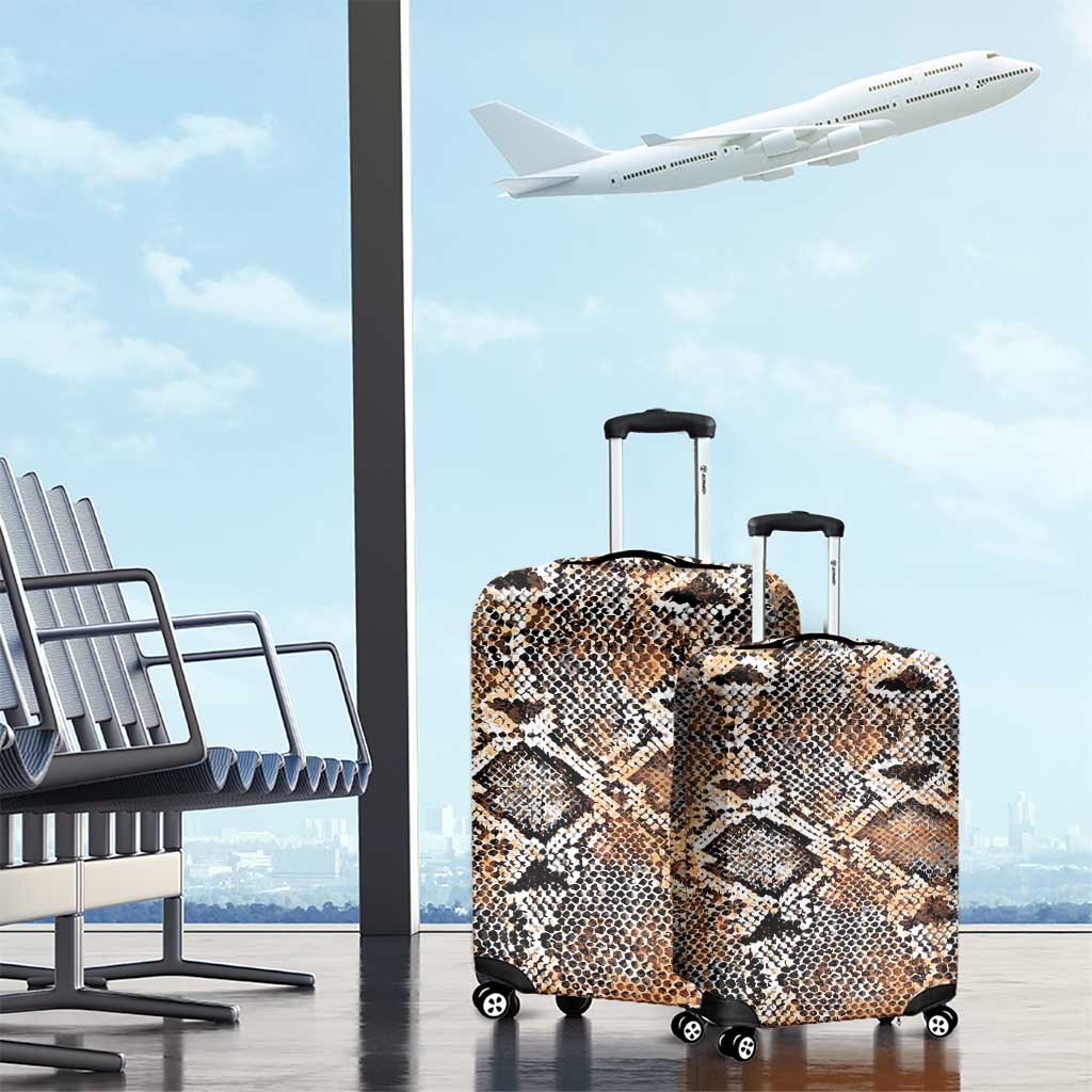African Wild Animal Skins Luggage Cover Vintage Snake Skin Pattern - African Pride