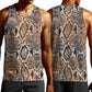 African Wild Animal Skins Men Tank Top Vintage Snake Skin Pattern - African Pride