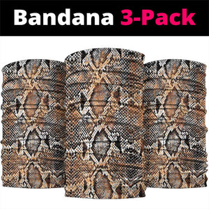 African Wild Animal Skins Neck Gaiter Vintage Snake Skin Pattern - African Pride