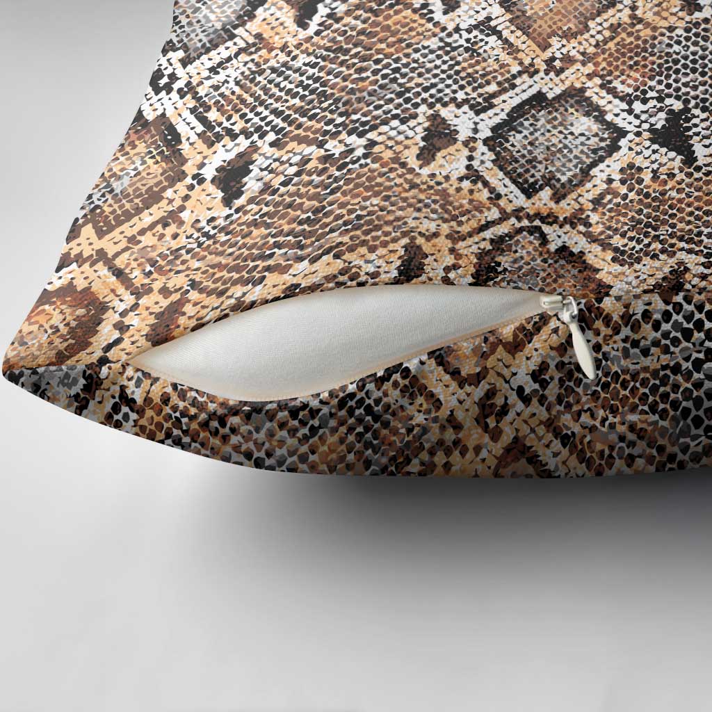 African Wild Animal Skins Pillow Cover Vintage Snake Skin Pattern