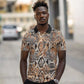 African Wild Animal Skins Polo Shirt Vintage Snake Skin Pattern - African Pride
