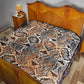 African Wild Animal Skins Quilt Vintage Snake Skin Pattern - African Pride