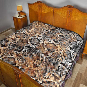 African Wild Animal Skins Quilt Vintage Snake Skin Pattern - African Pride