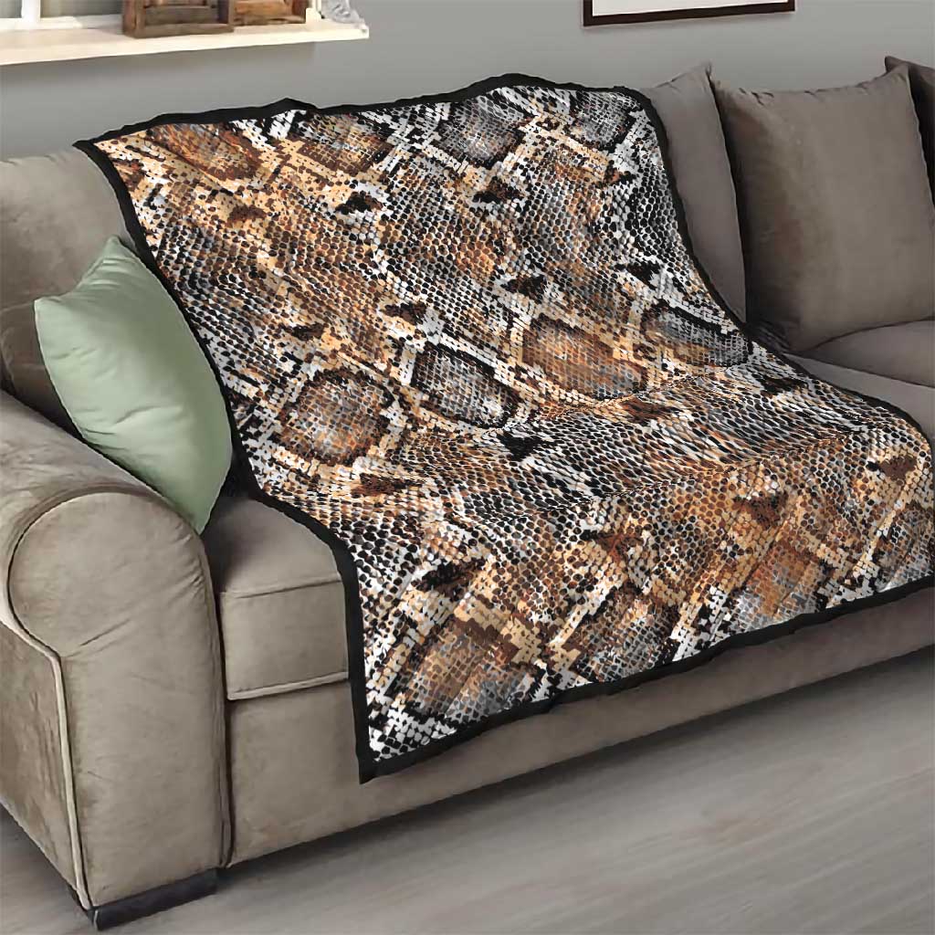 African Wild Animal Skins Quilt Vintage Snake Skin Pattern - African Pride
