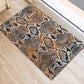 African Wild Animal Skins Rubber Doormat Vintage Snake Skin Pattern - African Pride
