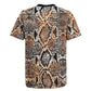African Wild Animal Skins Rugby Jersey Vintage Snake Skin Pattern - African Pride