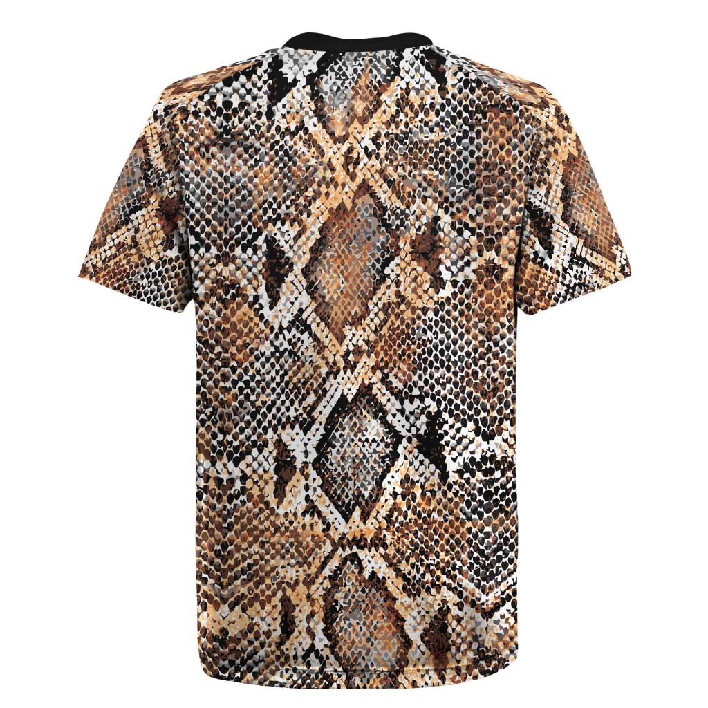 African Wild Animal Skins Rugby Jersey Vintage Snake Skin Pattern - African Pride