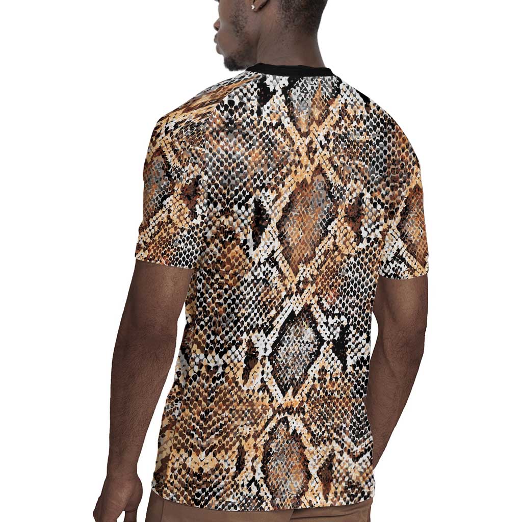 African Wild Animal Skins Rugby Jersey Vintage Snake Skin Pattern - African Pride
