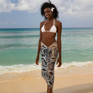 African Wild Animal Skins Sarong Vintage Snake Skin Pattern - African Pride