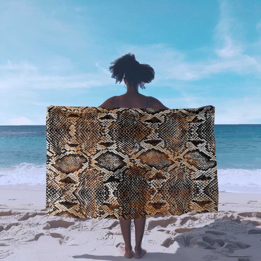 African Wild Animal Skins Sarong Vintage Snake Skin Pattern - African Pride