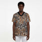 African Wild Animal Skins Scrub Top Vintage Snake Skin Pattern