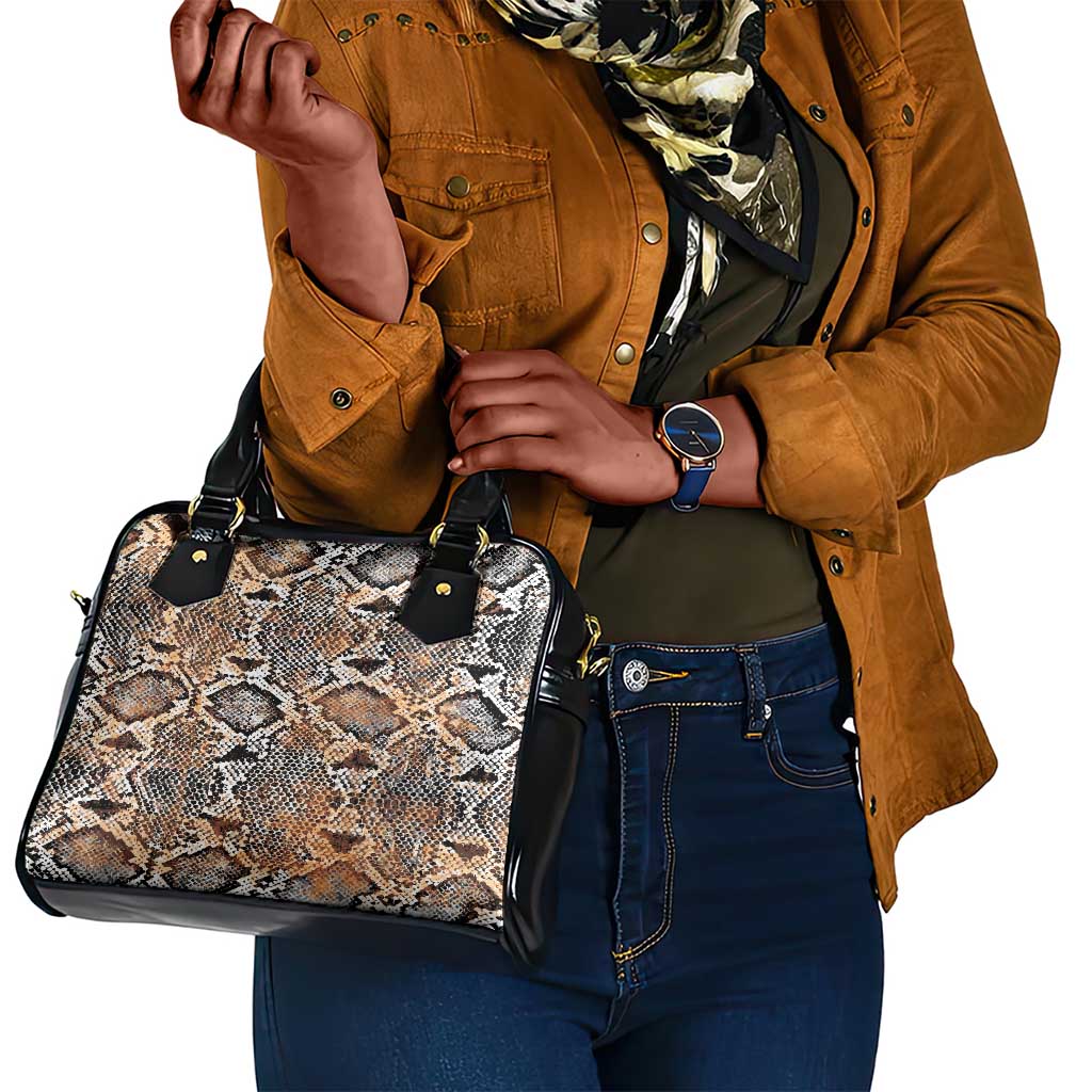 African Wild Animal Skins Shoulder Handbag Vintage Snake Skin Pattern - African Pride