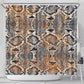 African Wild Animal Skins Shower Curtain Vintage Snake Skin Pattern - African Pride