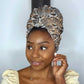 African Wild Animal Skins Simple Headwrap Vintage Snake Skin Pattern