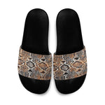 African Wild Animal Skins Slide Sandals Vintage Snake Skin Pattern