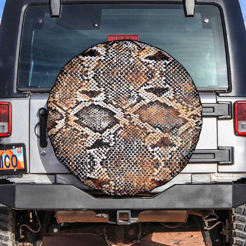 African Wild Animal Skins Spare Tire Cover Vintage Snake Skin Pattern - African Pride