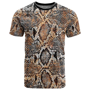 African Wild Animal Skins T shirt Vintage Snake Skin Pattern - African Pride