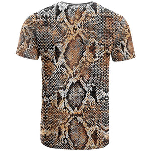 African Wild Animal Skins T shirt Vintage Snake Skin Pattern - African Pride