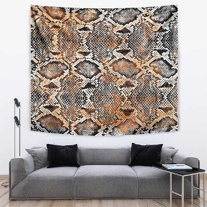 African Wild Animal Skins Tapestry Vintage Snake Skin Pattern - African Pride