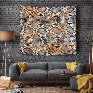 African Wild Animal Skins Tapestry Vintage Snake Skin Pattern - African Pride